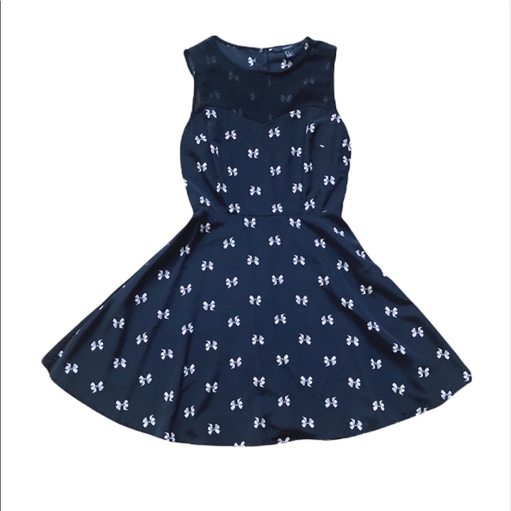 Forever21 Black BowTie Mini Dress